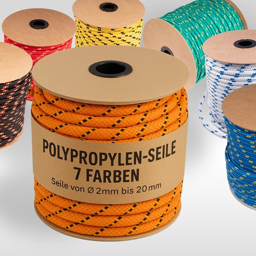 Polypropylen seil 2mm - 2mm,