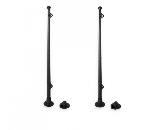 2er set flaggenstock mit - set,