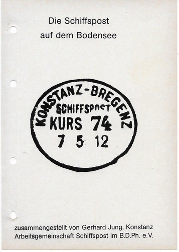Schiffspost auf dem - auf,
